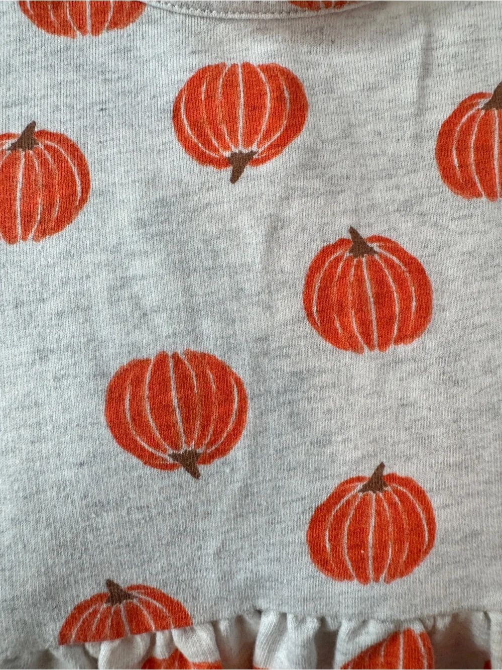 Carters Pumpkin Print Long Sleeve Dress, 4T